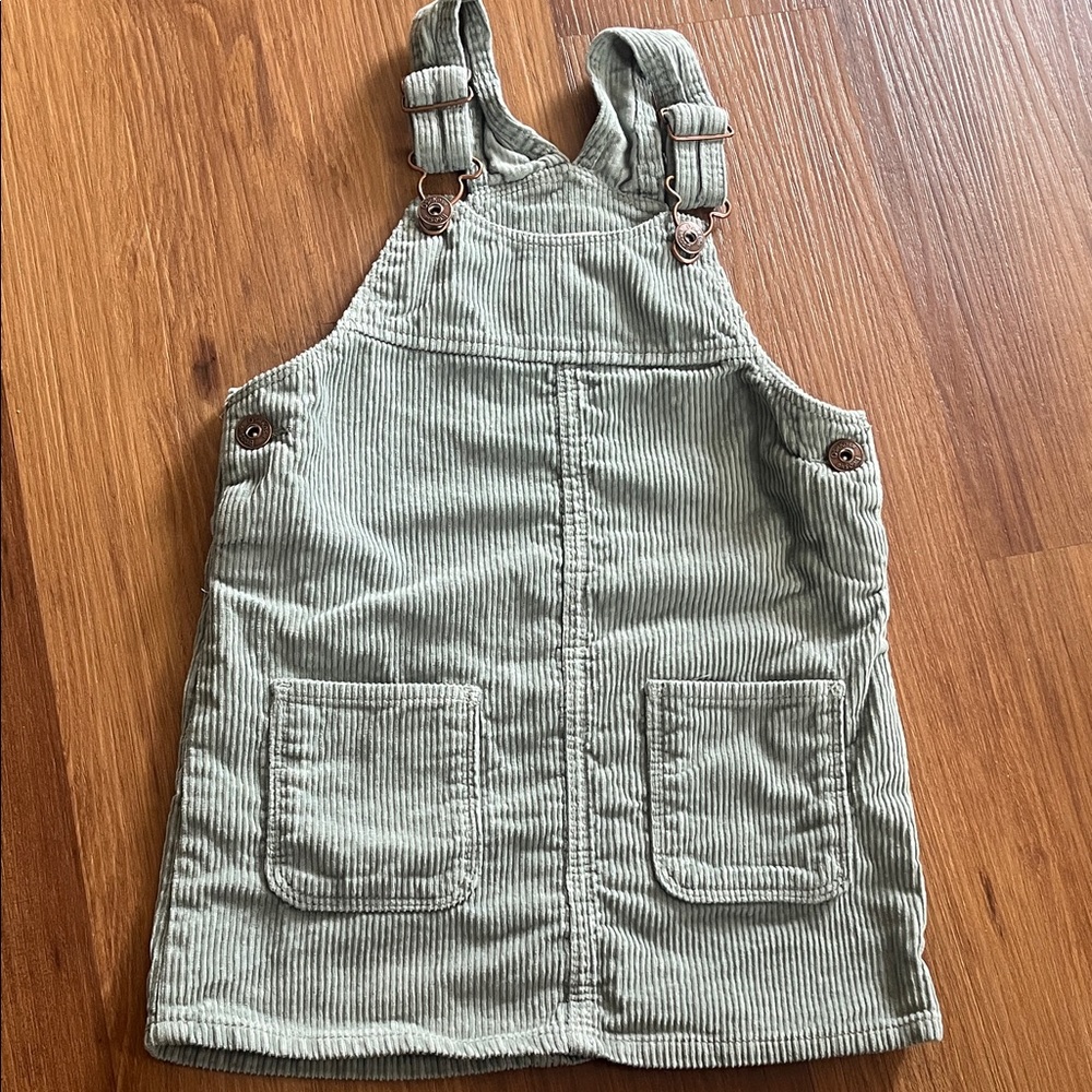 OshKosh B'gosh Corduroy Pinafore overall Dress - Sage Green